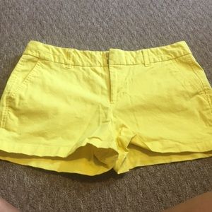 Yellow khaki shorts